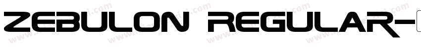 Zebulon Regular字体转换